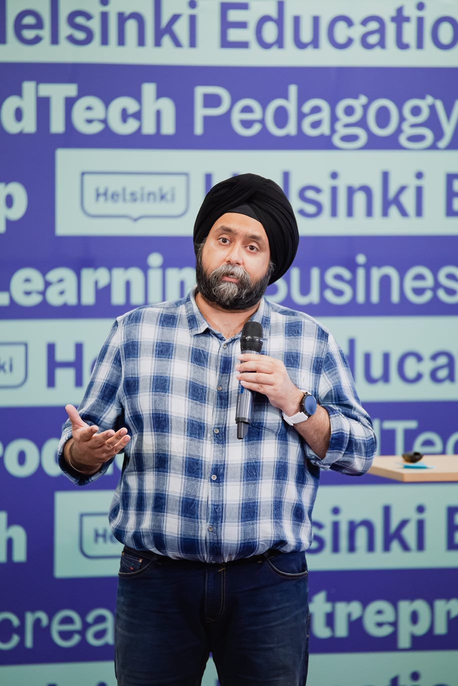 Parneet at Helsinki EdTech Hub